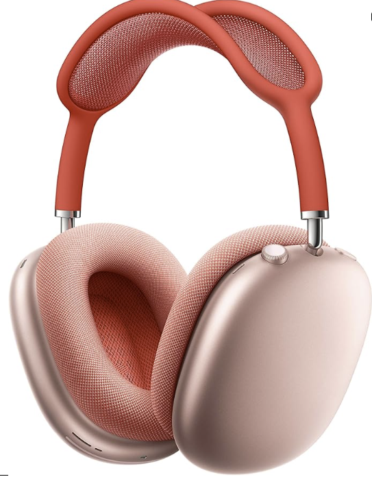 Apple AirPods Max Wireless Over-Ear Headphones, Active Noise Cancelling, Transparency Mode, Personalized Spatial Audio, Dolby Atmos, Bluetooth Headphones for iPhone Pink